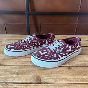 Kids Burgundy Harry Potter canvas shoes